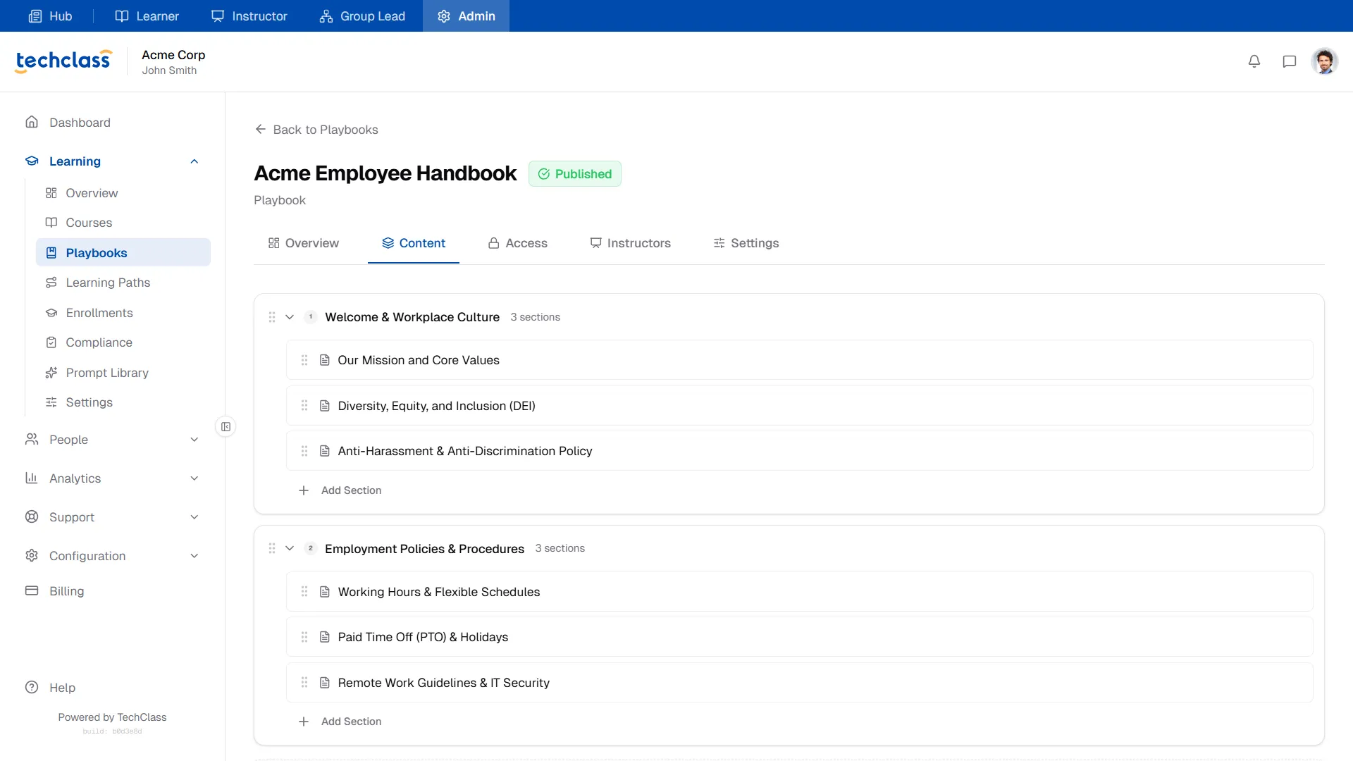 Playbook Content Builder