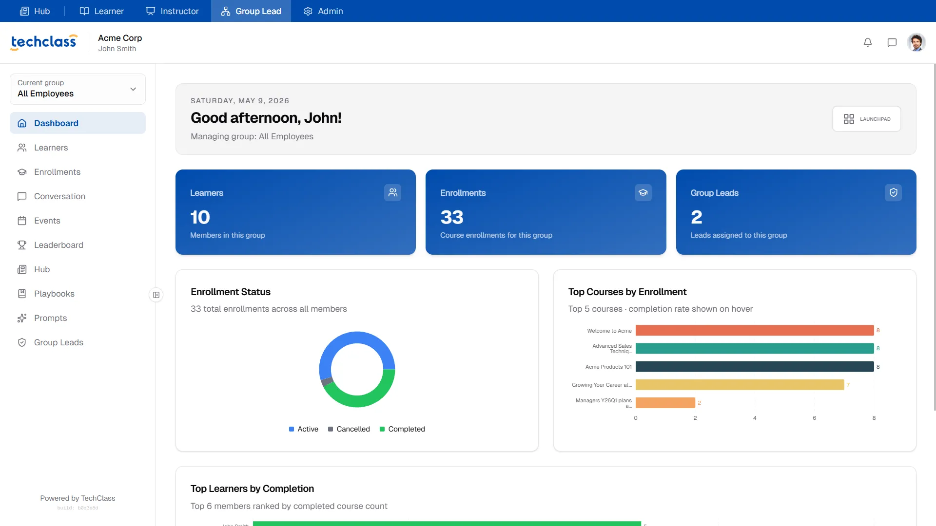 Group Lead Portal