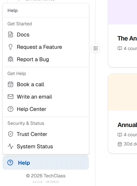 Help Menu