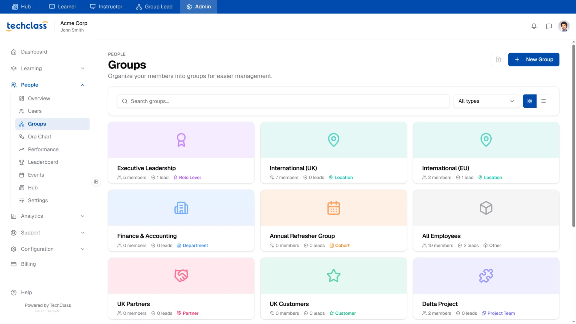 Groups Directory Overview